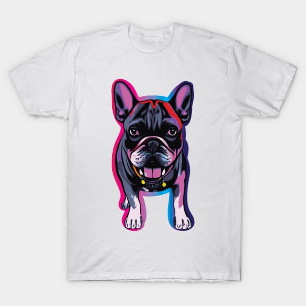 Frenchie Toon T-Shirt by joejdiaz